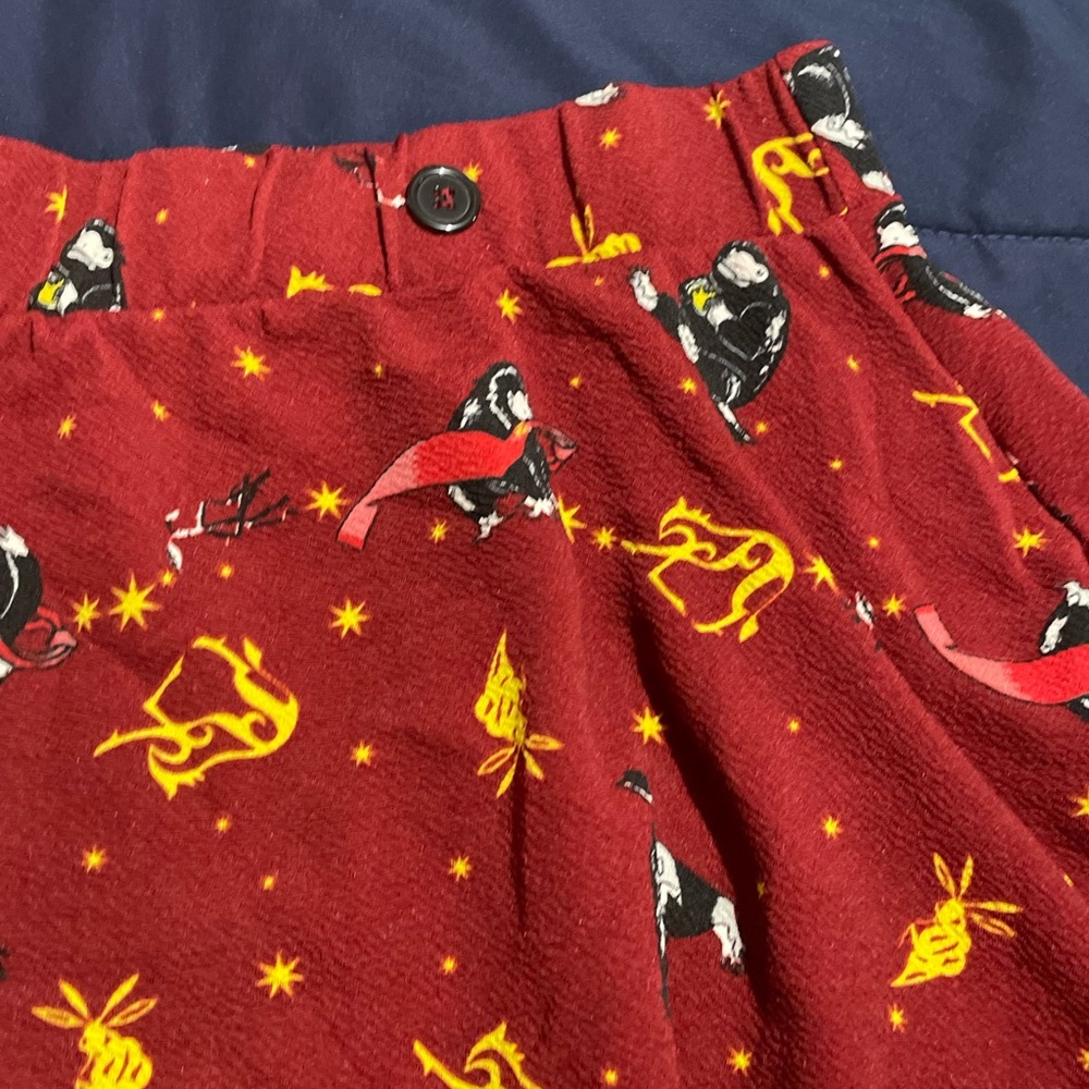 Women Red Patterned skirt